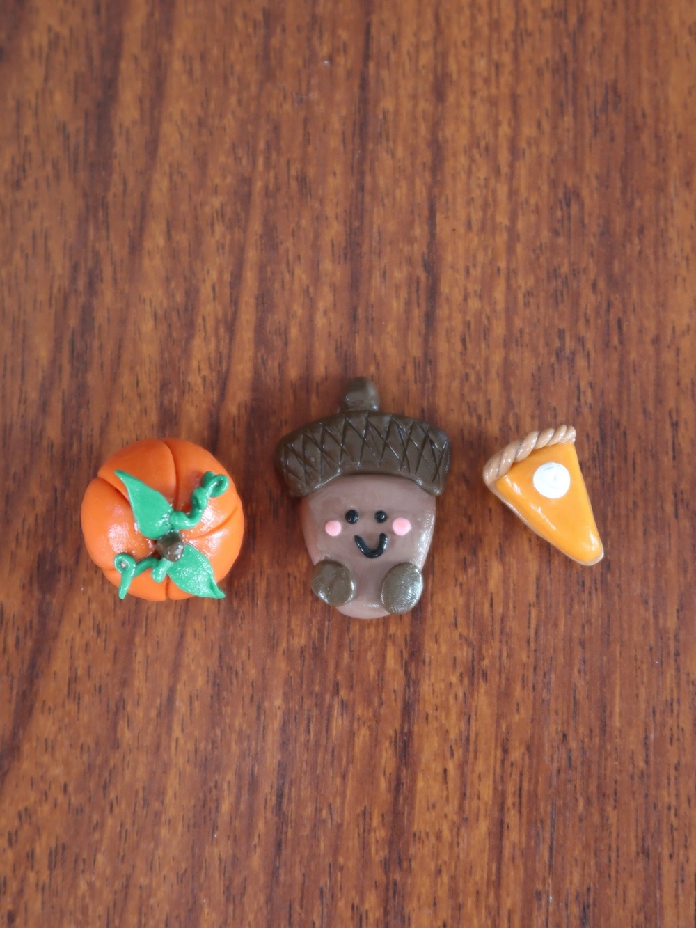 Handcrafted Fall Polymer Clay Magnets